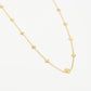 Ketting klavertjes mini goudkleurig