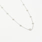 Ketting klavertjes mini zilverkleurig