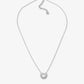 ketting hartje schelp zilverkleurig