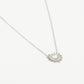 ketting hartje schelp zilverkleurig