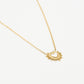 ketting hartje schelp goudkleurig