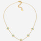 Ketting klavers parelmoer zwart