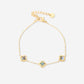 armband klavers parelmoer zwart