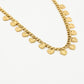 Schakelketting vintage hartjes goudkleurig