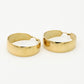 Thick hoop goudkleurig