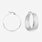 Thick hoop zilverkleurig