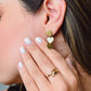 Ring hart pijl goudkleurig