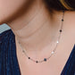Ketting klavertjes mini zilverkleurig
