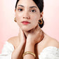 Gold-colored stretch bracelet