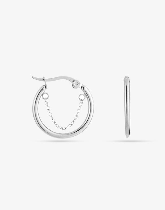 creool met chain zilverkleurig