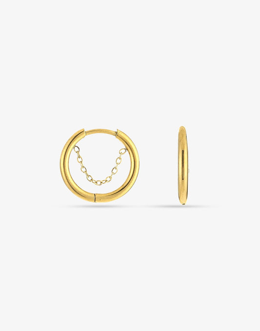 Creolen chain goudkleurig