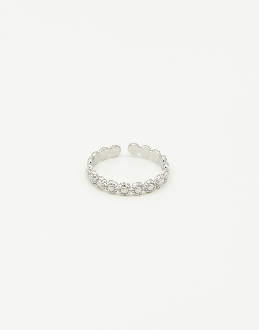 Ring bali zilverkleurig