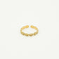 ring bali ovaal goudkleurig