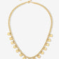 Schakelketting vintage hartjes goudkleurig