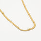 Snake ketting vintage hartjes goudkleurig