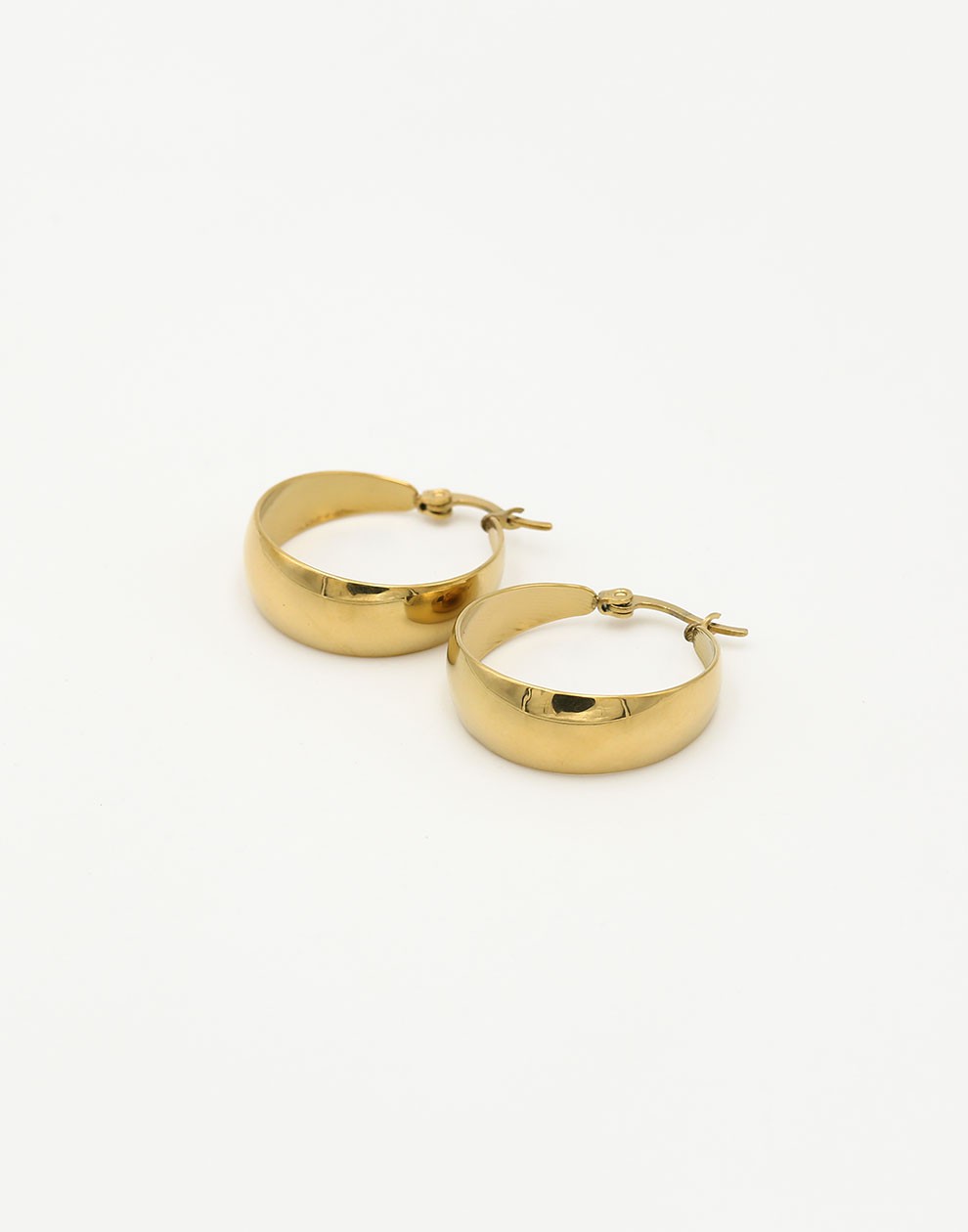 Thick hoop 25mm goudkleurig