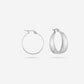 Thick hoop 25mm zilverkleurig