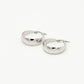 Thick hoop 25mm zilverkleurig
