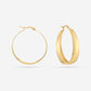 Thick hoop 40mm goudkleurig