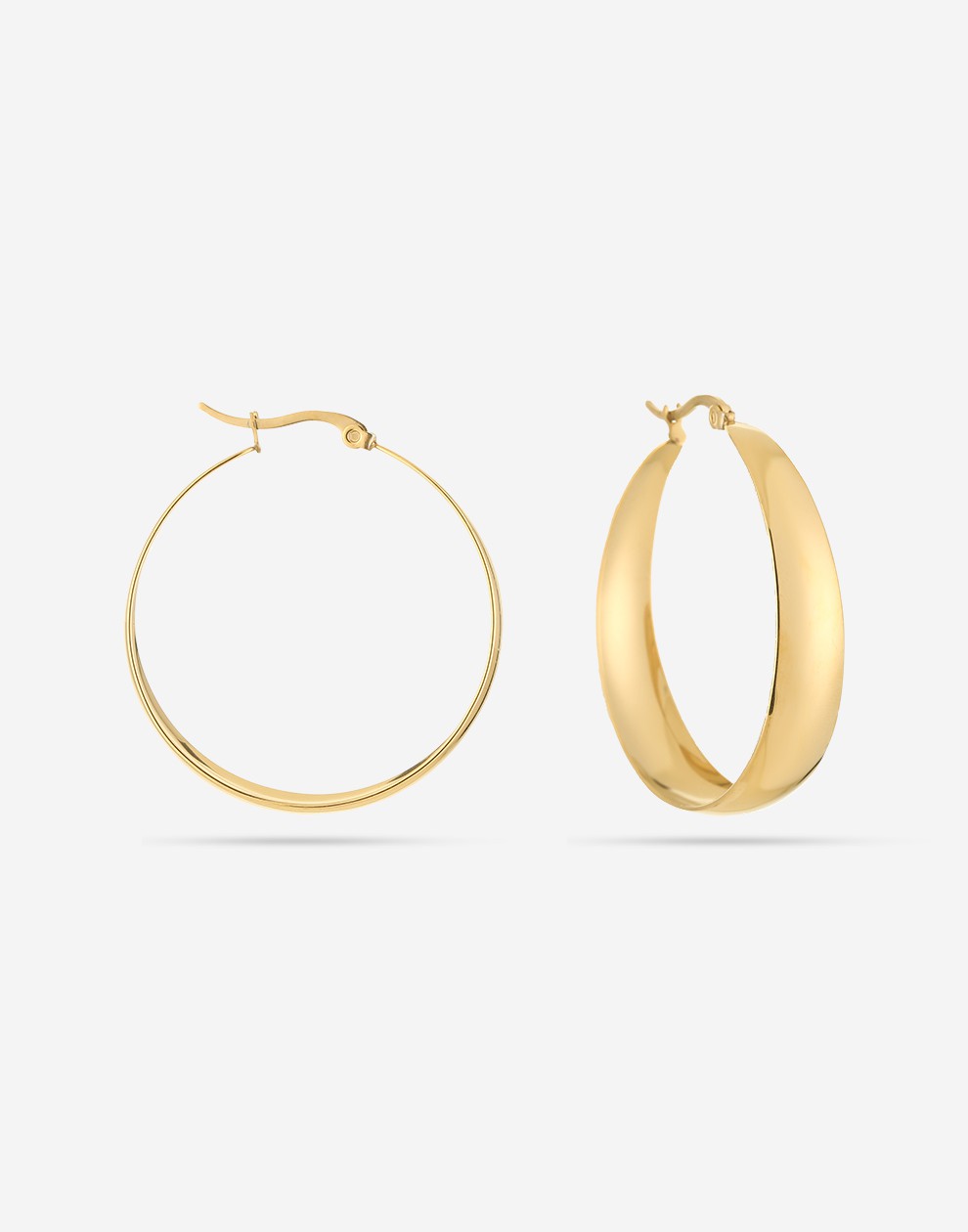 Thick hoop 40mm goudkleurig