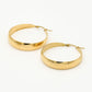 Thick hoop 40mm goudkleurig