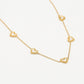ketting hartjes parelmoer