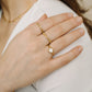 Klaver ring wit