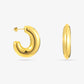 Chunky open hoops goudkleurig