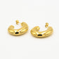 Chunky open hoops goudkleurig