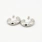 Chunky open hoops zilverkleurig