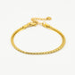 armband dubbel schakels goudkleurig