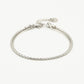 armband dubbel schakels zilverkleurig