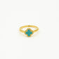 Klaver ring turquoise
