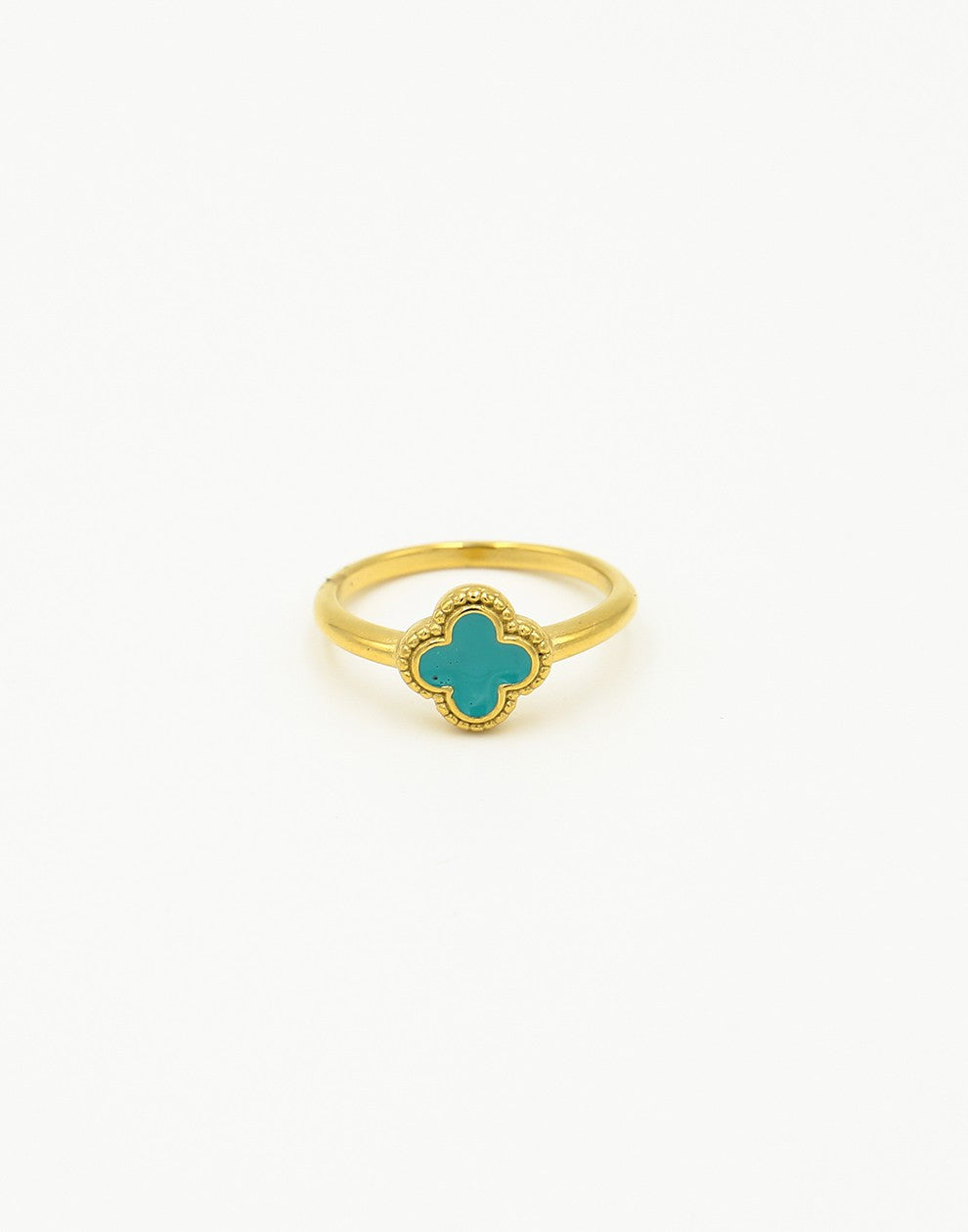 Klaver ring turquoise
