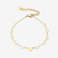 armband met hartjes goudkleurig
