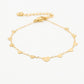 armband met hartjes goudkleurig