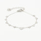 armband met hartjes zilverkleurig