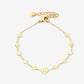 armband met klavertjes goudkleurig