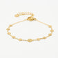 armband met klavertjes goudkleurig