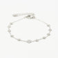 armband met klavertjes zilverkleurig