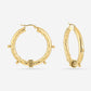 Structuur hoops tribal goudkleurig