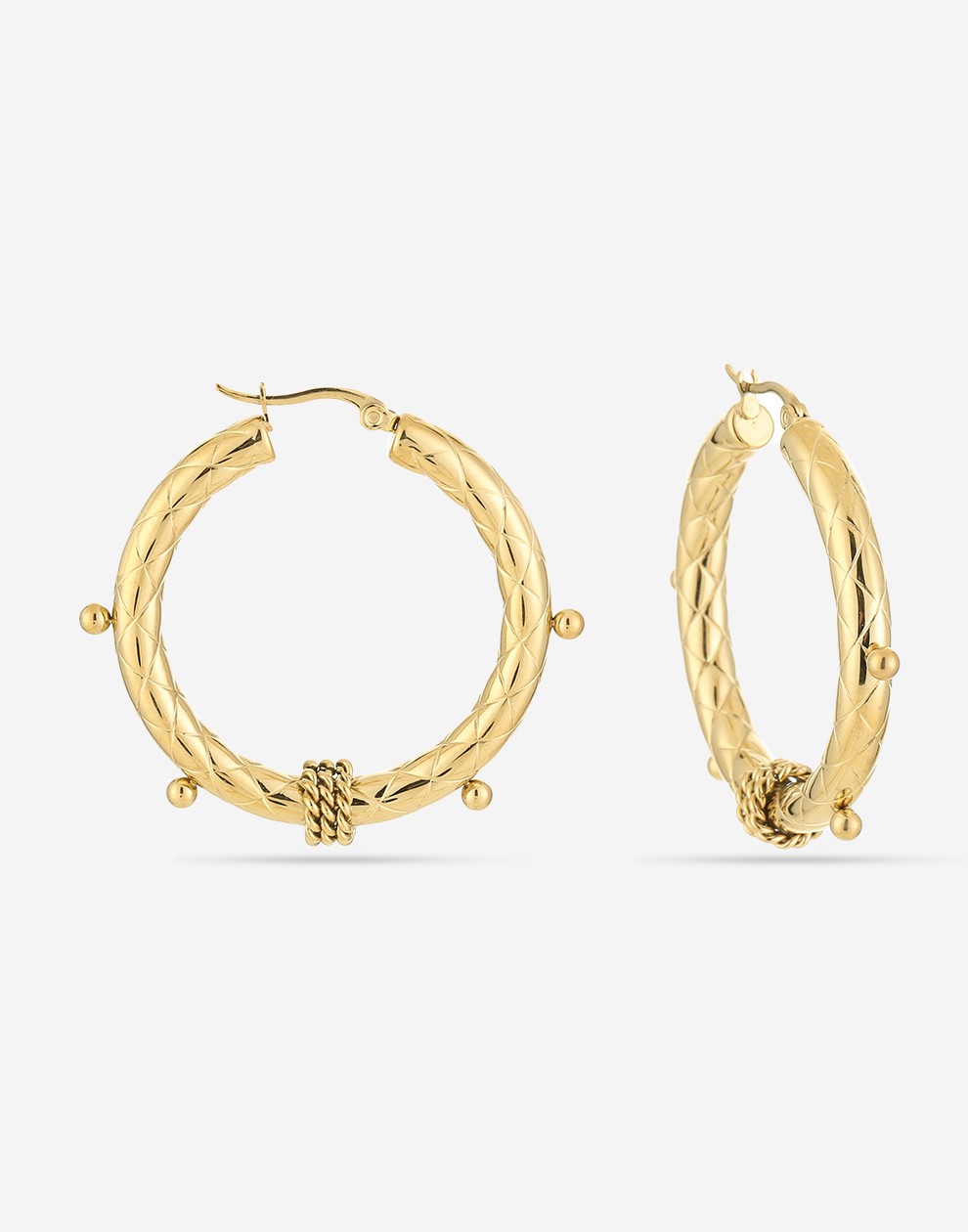 Structuur hoops tribal goudkleurig