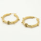 Structuur hoops tribal goudkleurig