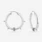 Structuur hoops tribal zilverkleurig