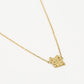 Ketting Amsterdamse huisjes goudkleurig
