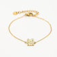 Bracelet with Amsterdam houses, gold-colored
