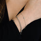 bracelet cross stones silver-colored