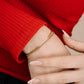 armband dubbel schakels goudkleurig