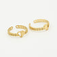 Ringen set vriendschaps hartjes goudkleurig