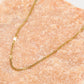 Ketting goudkleurig geslagen fijn